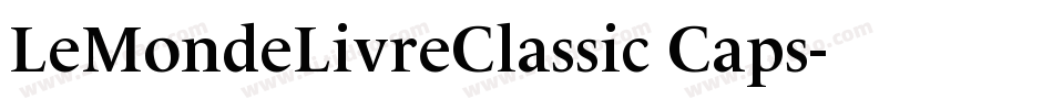 LeMondeLivreClassic Caps字体转换